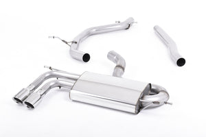 Milltek Cat Back Exhaust for Audi A3 (8P) 1.8TSI 3-Door - Wayside Performance 