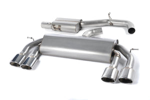 Milltek 'Non-Valved' Race Cat-Back Exhaust - VW Golf 'R' Mk7 - Wayside Performance 
