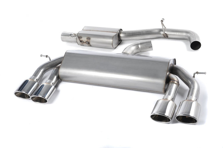 Milltek 'Non-Valved' Race Cat-Back Exhaust - VW Golf 'R' Mk7 - Wayside Performance 
