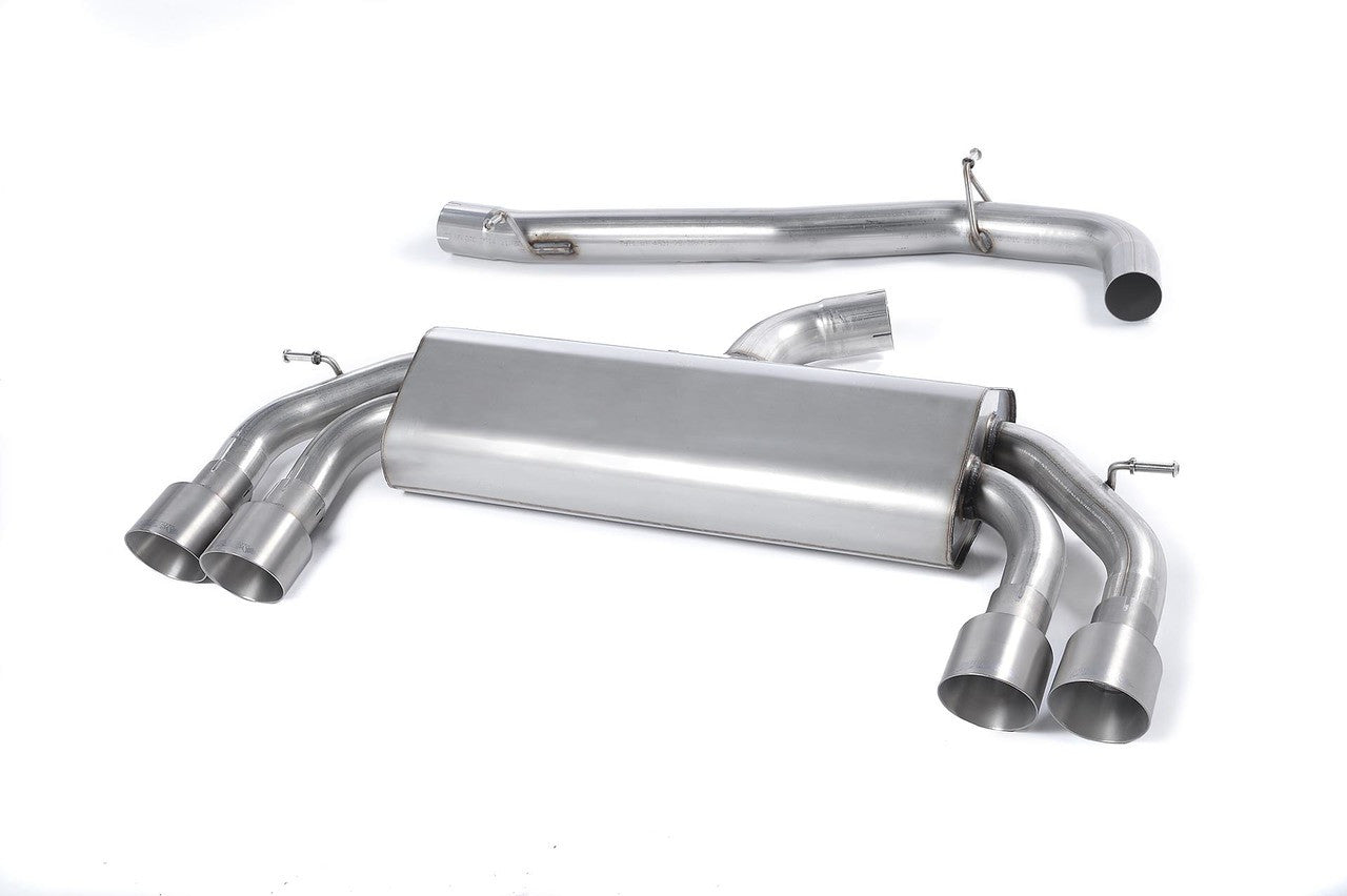 Milltek 'Non-Valved' Race Cat-Back Exhaust - VW Golf 'R' Mk7 - Wayside Performance 