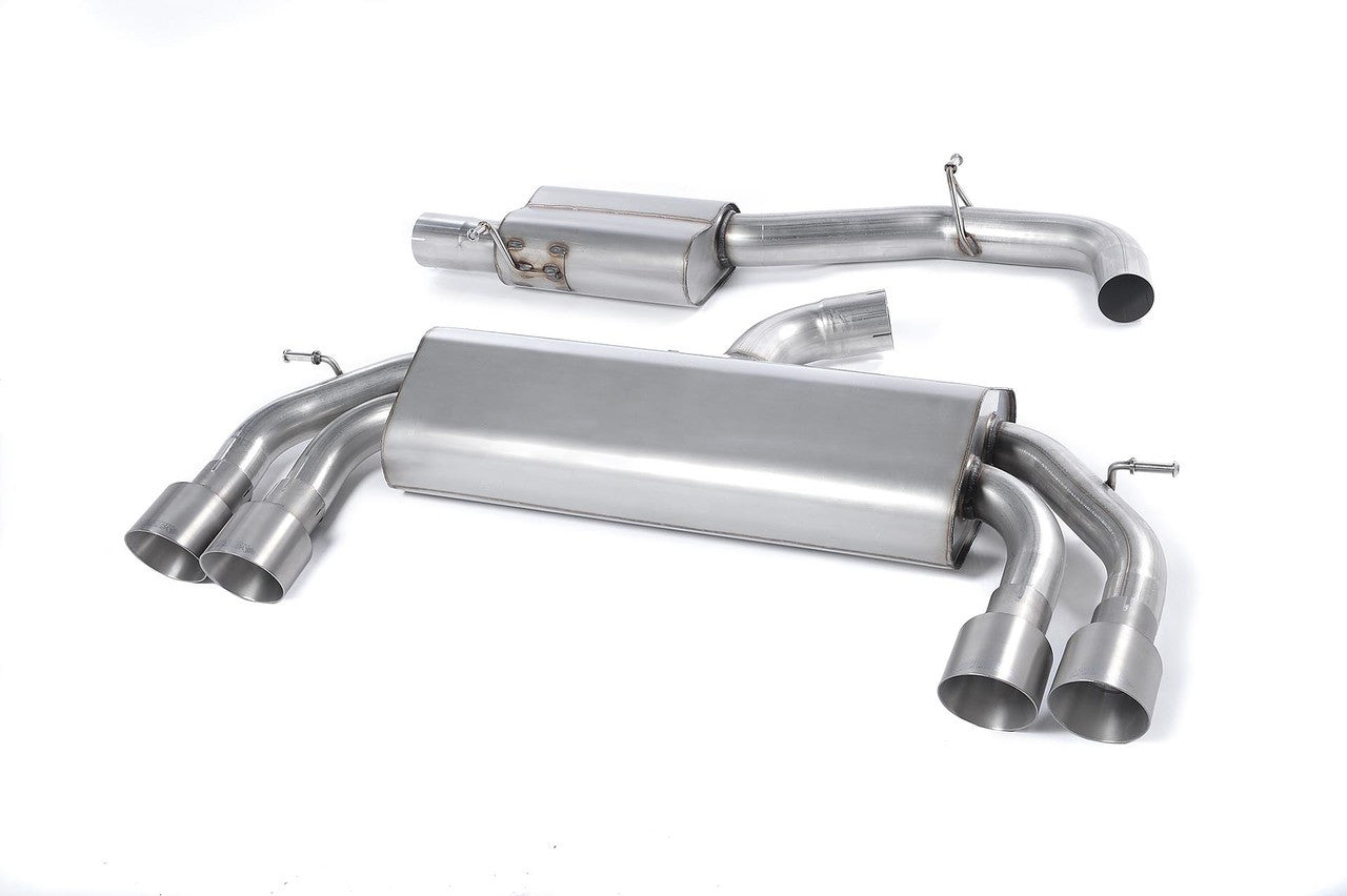 Milltek 'Non-Valved' Race Cat-Back Exhaust - VW Golf 'R' Mk7 - Wayside Performance 