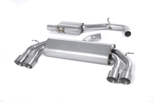Milltek 'Non-Valved' Race Cat-Back Exhaust - VW Golf 'R' Mk7 - Wayside Performance 