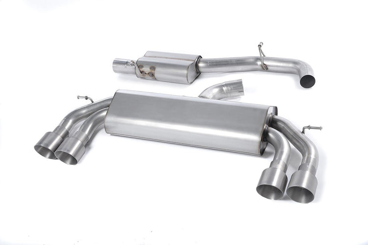 Milltek 'Non-Valved' Race Cat-Back Exhaust - VW Golf 'R' Mk7 - Wayside Performance 