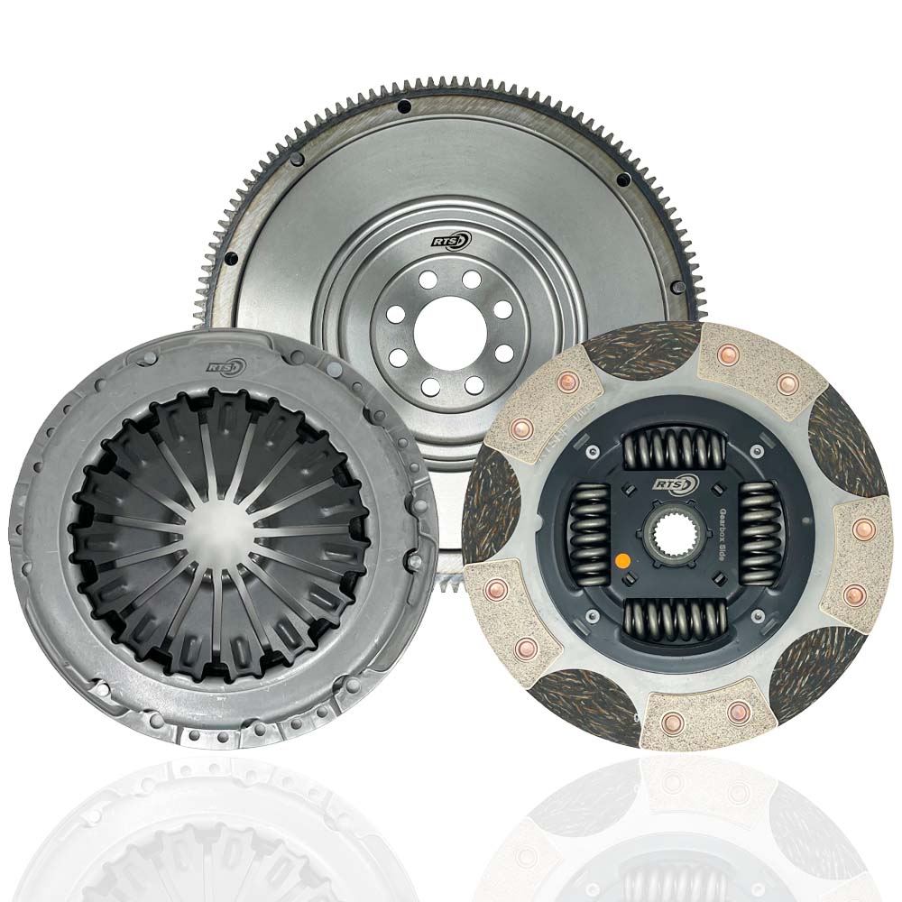 RTS Performance SMF Clutch Kit with Single Mass Flywheel – Ford Fiesta ST180/200 – Twin Friction, 5 Paddle, HD (Organic) (RTS-0180SMF) - Wayside Performance 
