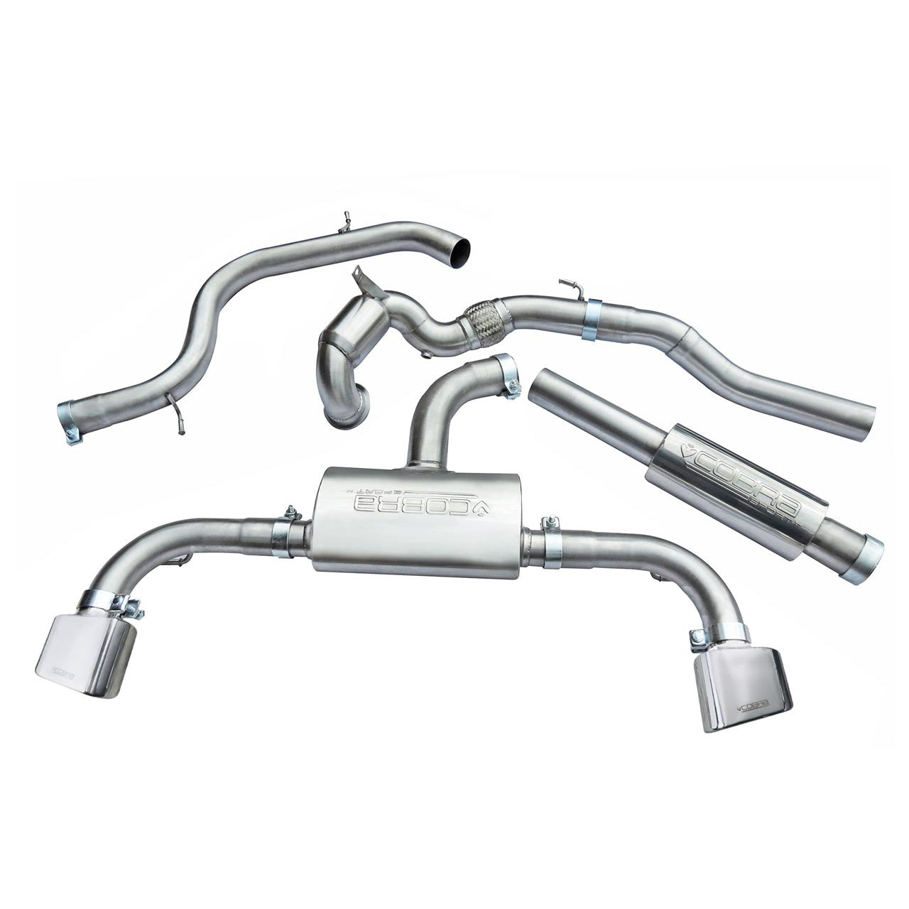 Cobra Sport Seat Leon Cupra 280/290/300 (14-18) (Pre-GPF) Turbo Back Performance Exhaust - Wayside Performance 