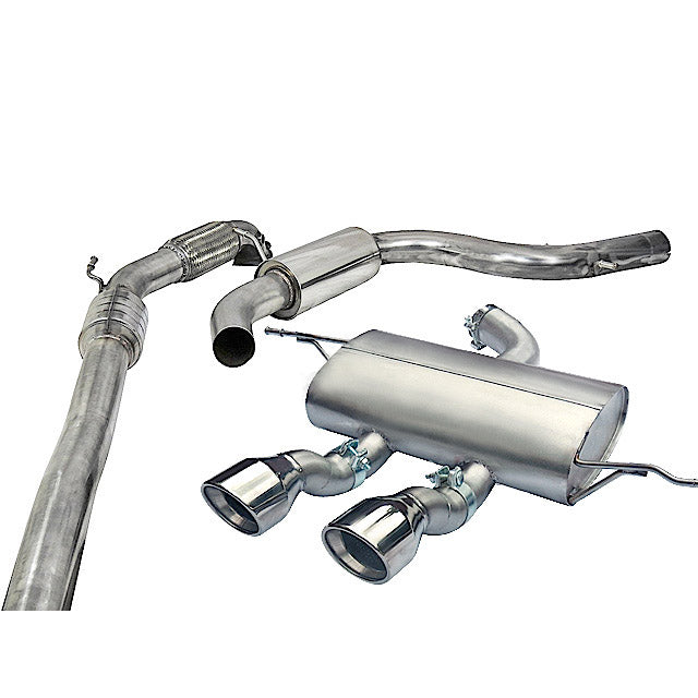 Cobra Sport Seat Leon Cupra R Mk2 1P 2.0 T FSI (10-12) Turbo Back Performance Exhaust - Wayside Performance 
