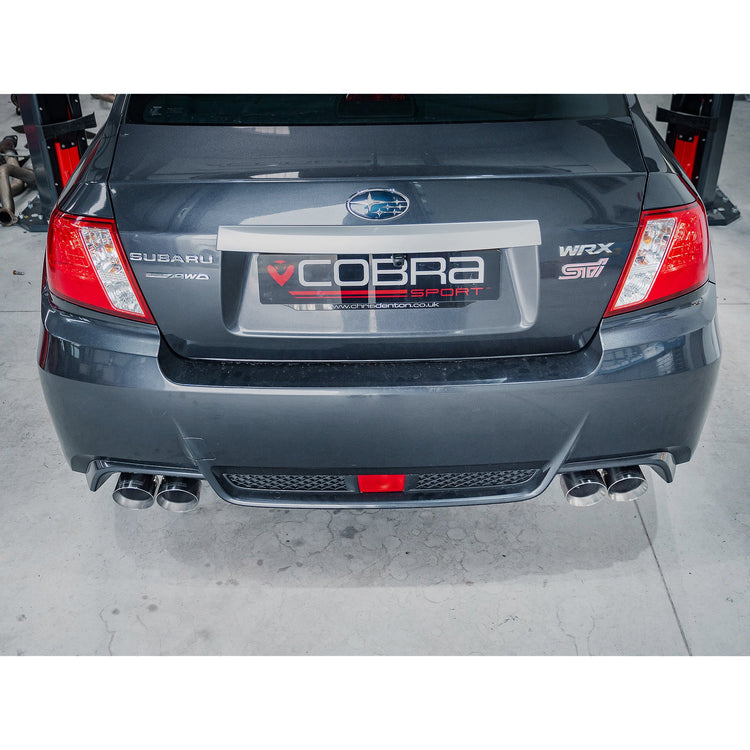 Cobra Sport Subaru WRX STI 2.5 Saloon (10-13) Turbo Back Performance Exhaust - Wayside Performance 