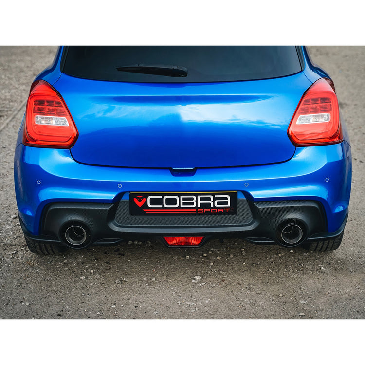 Cobra Sport Suzuki Swift Sport 1.4T BoosterJet (ZC33S) (18>) Rear Axle Back Performance Exhaust - Wayside Performance 