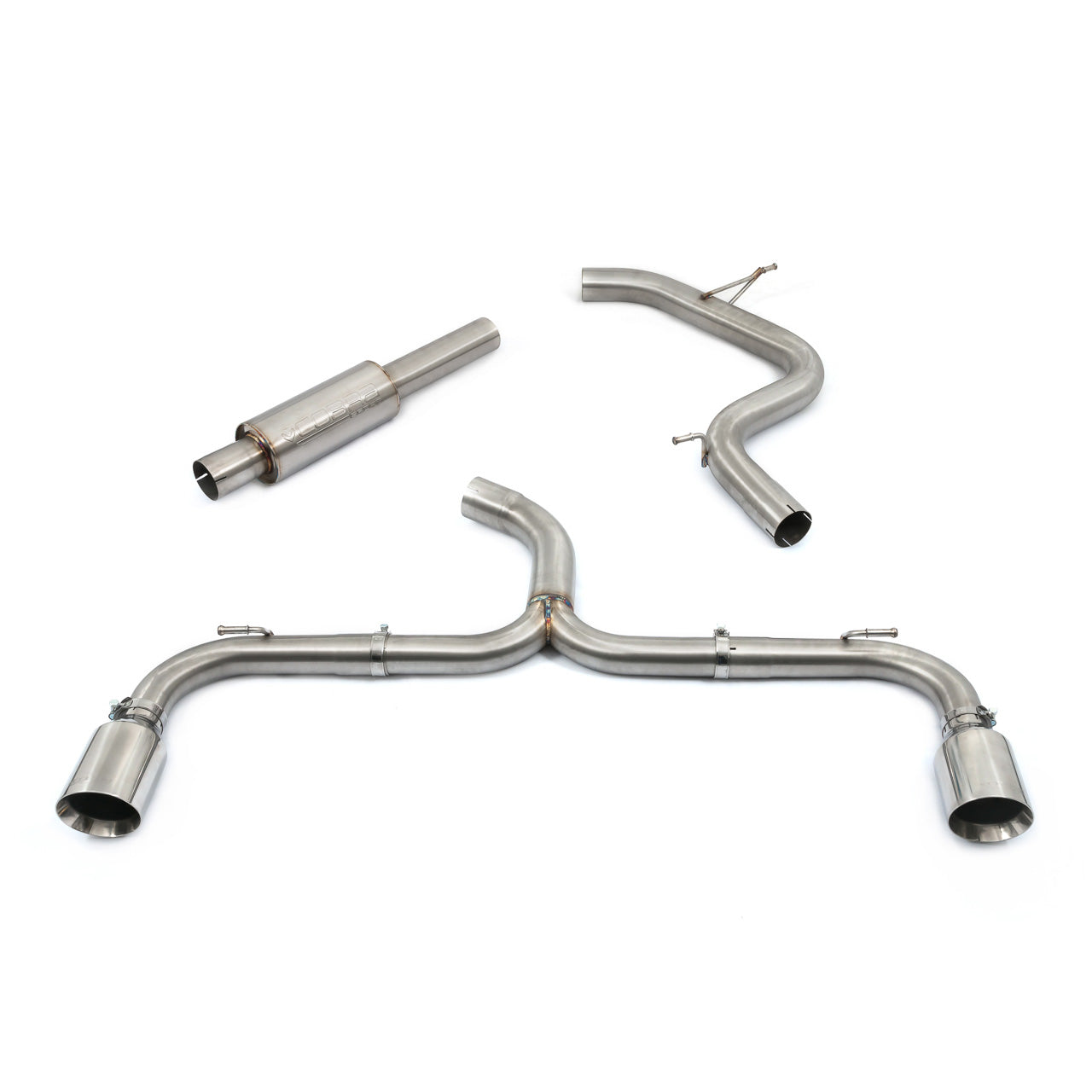 Cobra Sport VW Golf GTI (Mk8) 2.0 TSI (20>) Box Delete Race GPF Back Performance Exhaust - Wayside Performance 