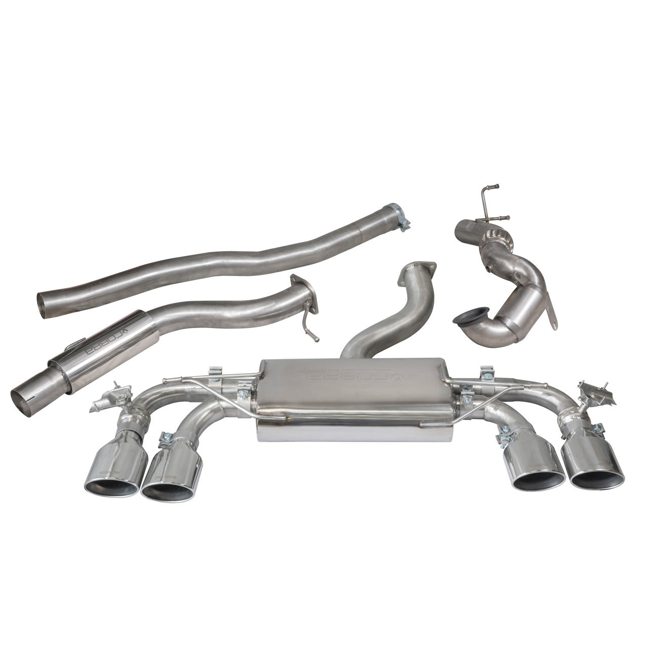 Cobra Sport VW Golf R (Mk7) 2.0 TSI (5G) (12-18) Turbo Back Performance Exhaust - Wayside Performance 