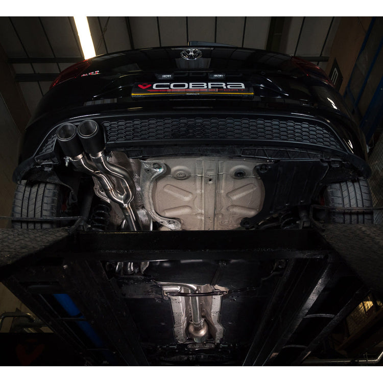 VW Polo GTI (AW) Mk6 2.0 TSI (17-18 Pre-GPF Models) Venom Rear Box Delete Race Cat Back Performance Exhaust - Wayside Performance 