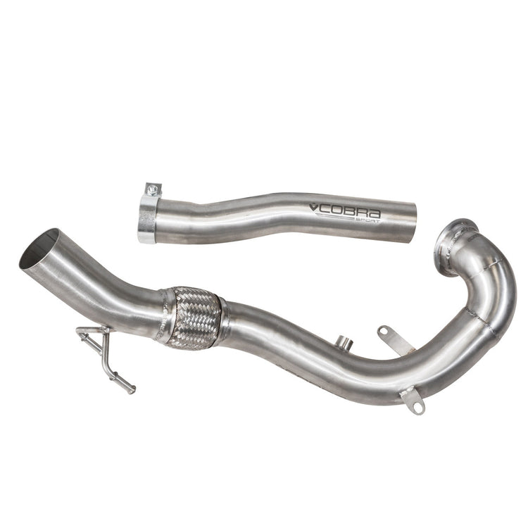 Cobra Sport VW Polo GTI (6C) 1.8 TSI (15-17) Sports Cat / De-Cat Front Downpipe Performance Exhaust - Wayside Performance 