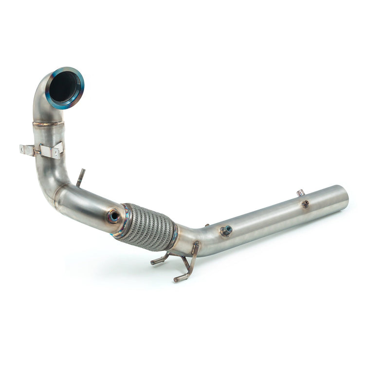 VW Polo GTI (AW) Mk6 2.0 TSI (19>) Sports Cat / De-Cat Front Downpipe (incl PPF delete) Performance Exhaust - Wayside Performance 
