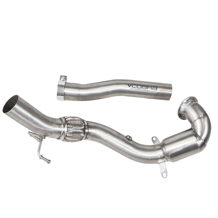 Cobra Sport VW Polo GTI (6C) 1.8 TSI (15-17) Sports Cat / De-Cat Front Downpipe Performance Exhaust - Wayside Performance 