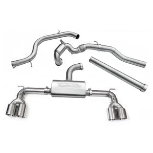 Cobra Sport VW Golf GTI (Mk7) 2.0 TSI (5G) (12-17) Quad Exit Turbo Back Golf R Style Performance Exhaust - Wayside Performance 