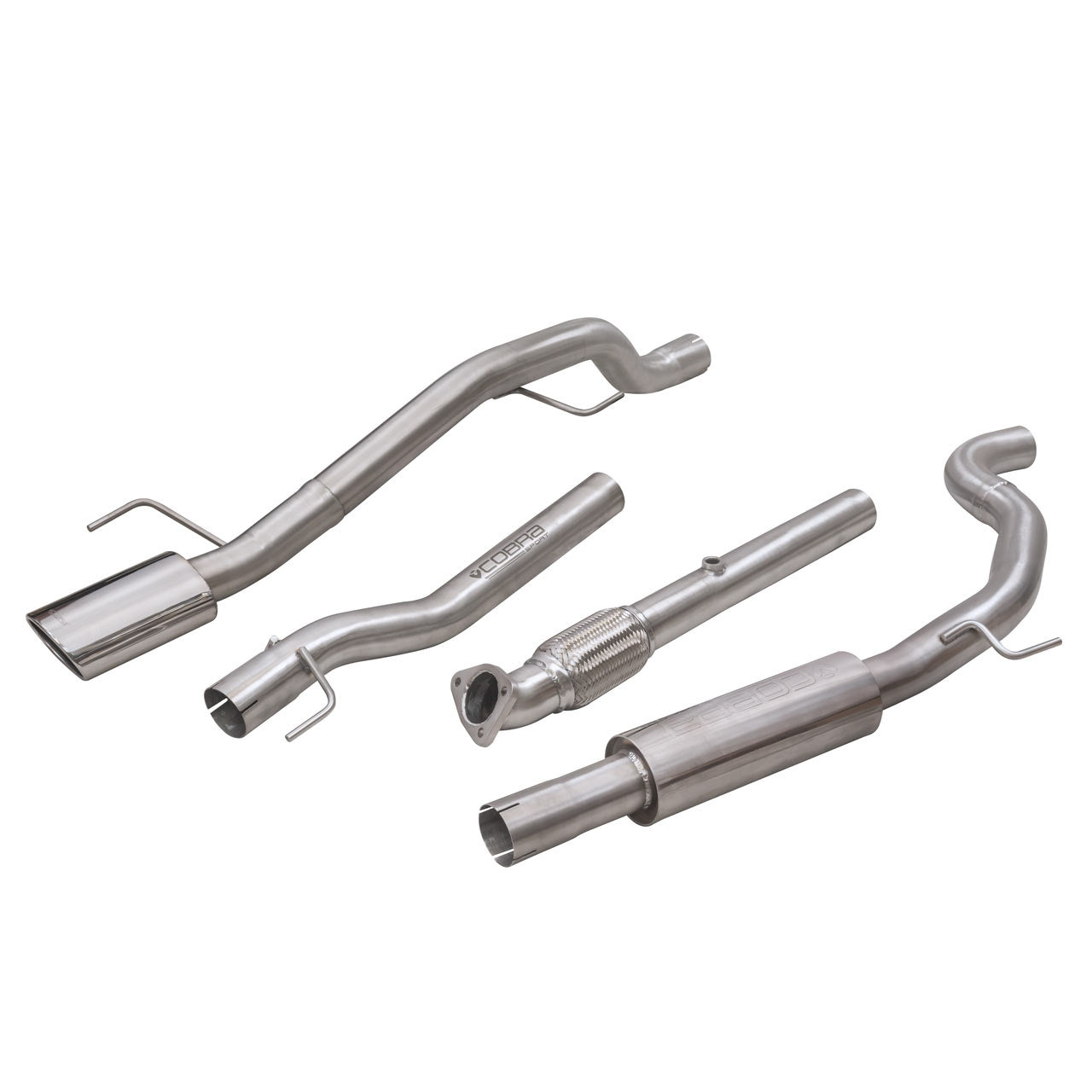 Cobra Sport Vauxhall Corsa E 1.4 Turbo (15-19) Venom Box Delete Race Cat Back Performance Exhaust - Wayside Performance 