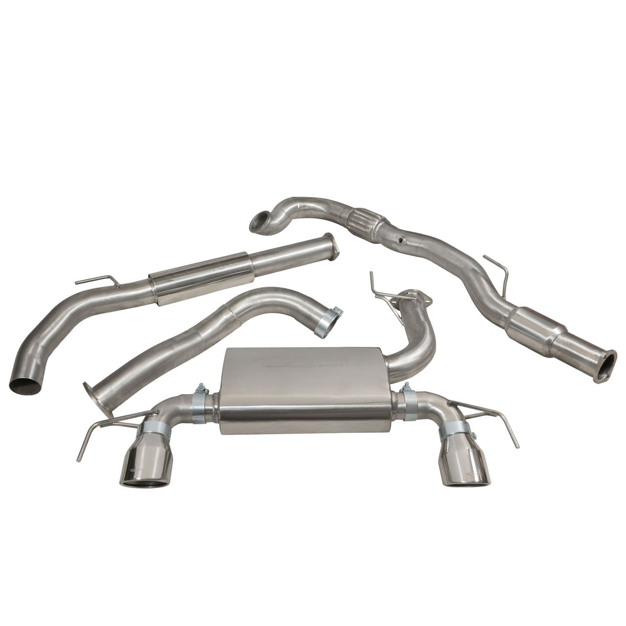 Vauxhall Corsa E VXR (15-18) Turbo Back Performance Exhaust - Wayside Performance 