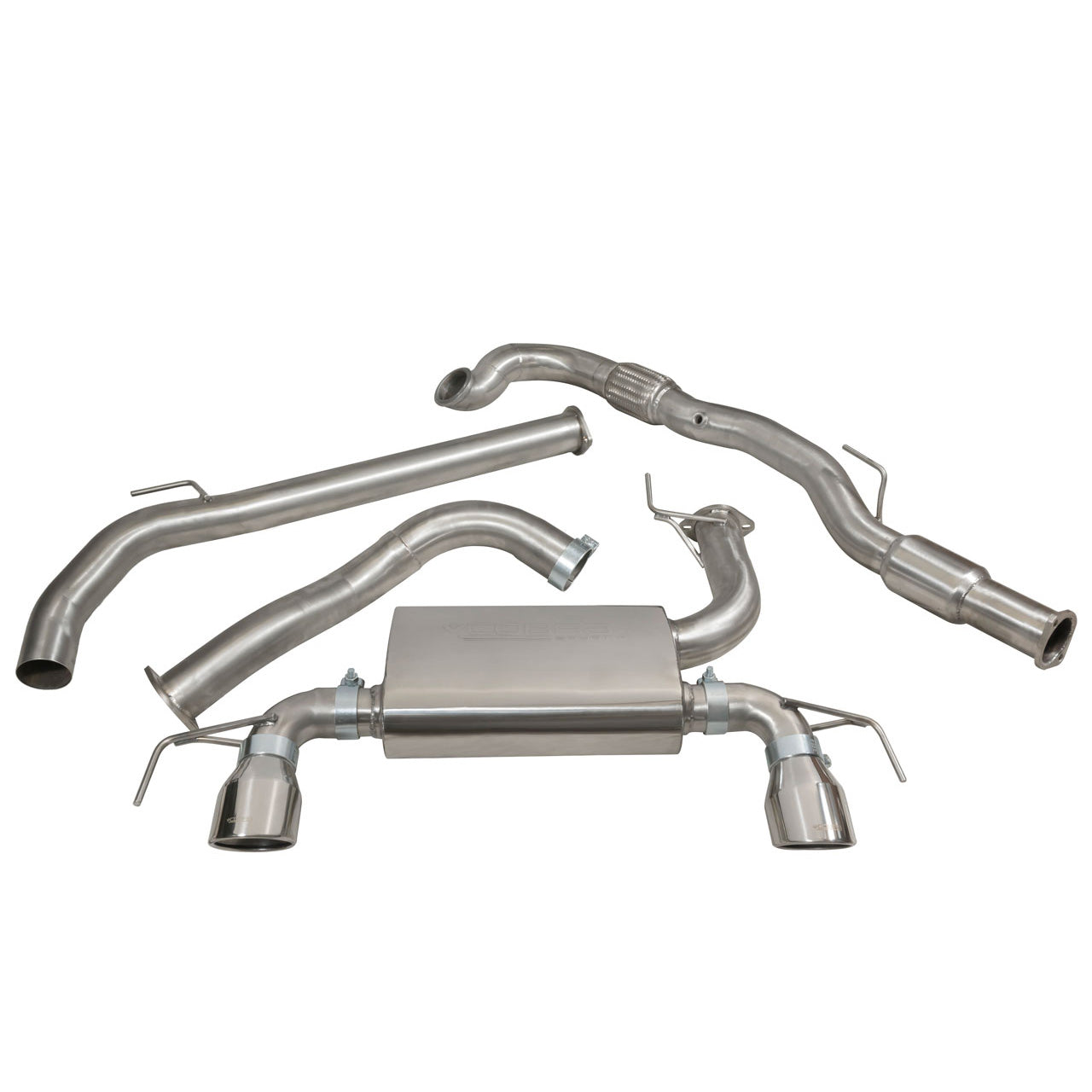 Vauxhall Corsa E VXR (15-18) Turbo Back Performance Exhaust - Wayside Performance 