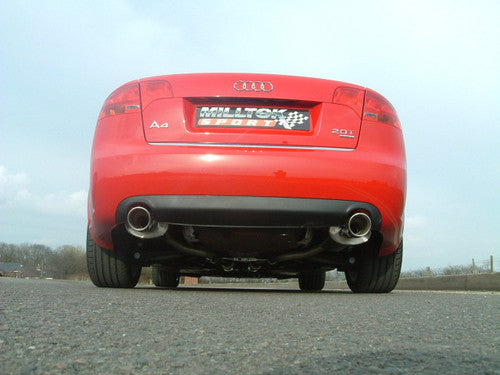 Milltek Cat-Back Exhaust for Audi A4 2.0 TFSI B7 Quattro and DTM - Wayside Performance 