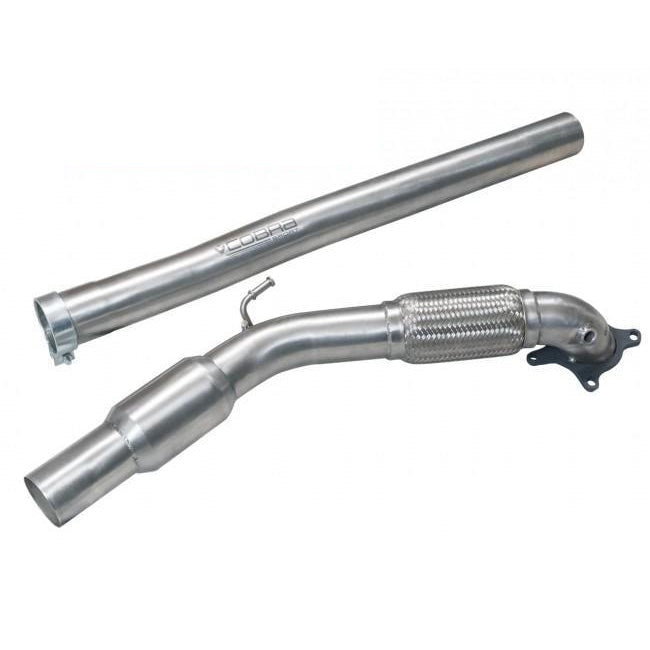 Cobra Sport Audi A3 (8P) 2.0 TFSI Quattro (3 Door) Front Pipe Sports Cat / De-Cat Performance Exhaust - Wayside Performance 