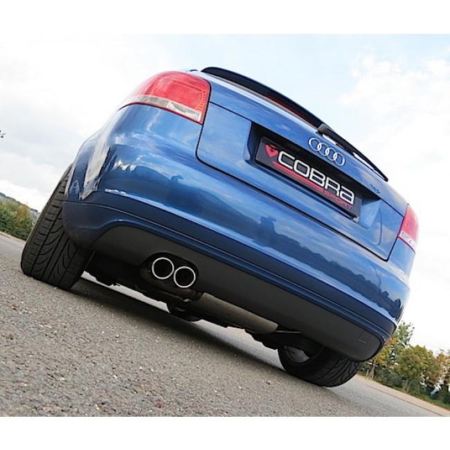 Cobra Sport Audi A3 (8P) 2.0 TDI 170PS (2WD) (3 Door) Twin Tip Cat Back Performance Exhaust - Wayside Performance 