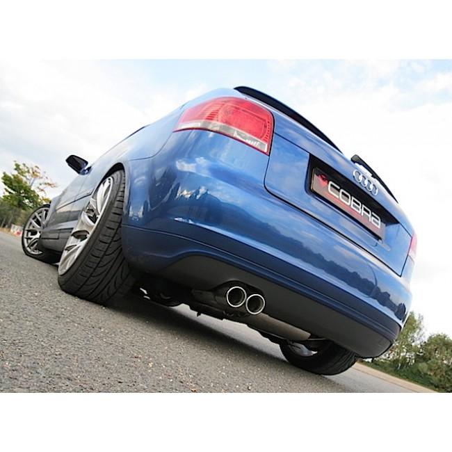 Audi A3 (8P) 2.0 TFSI 2WD (5 Door Sportback) Cat Back Performance Exhaust - Wayside Performance 