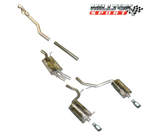 Milltek Cat-Back Exhaust for Audi A4 1.8T (B6) Quattro Cabriolet - Wayside Performance 