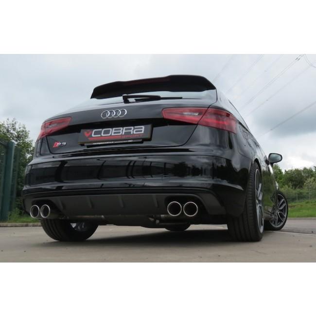 Cobra Sport Audi S3 (8V) 3 Door (Non-Valved) (13-18) Turbo Back Performance Exhaust - Wayside Performance 