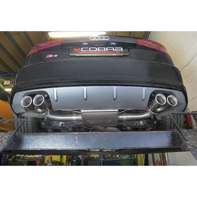 Cobra Sport Audi S3 (8V) 3 Door (Non-Valved) (13-18) Turbo Back Performance Exhaust - Wayside Performance 