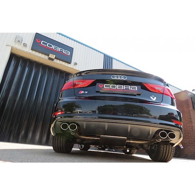 Cobra Sport Audi S3 (8V) Saloon (Non-Valved) (13-18) Turbo Back Performance Exhaust - Wayside Performance 