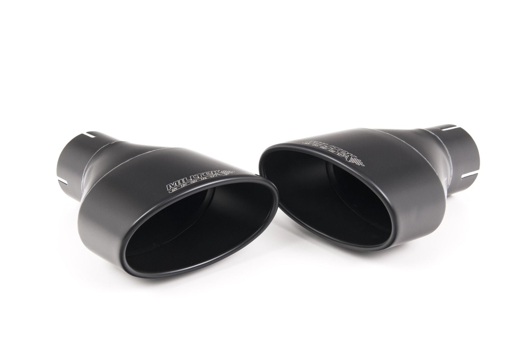 Milltek Cat Back Resonated with Burnt Titanium Oval Trims - TT Mk3 - TTRS 2.5TFSI Quattro (OPF/GPF Models) - Wayside Performance 