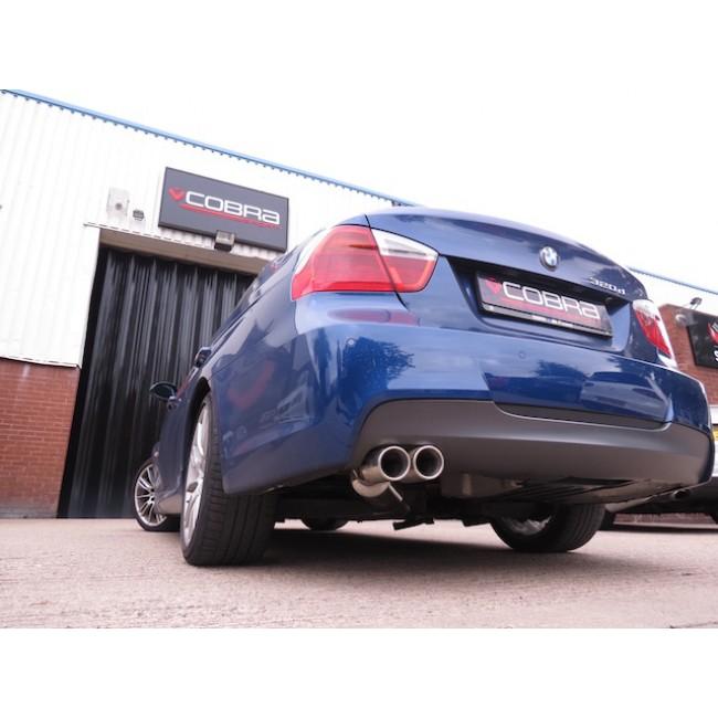 Cobra Sport BMW 318D/320D Diesel (E90/E91) Twin Tip Performance Exhaust Rear Box - Wayside Performance 