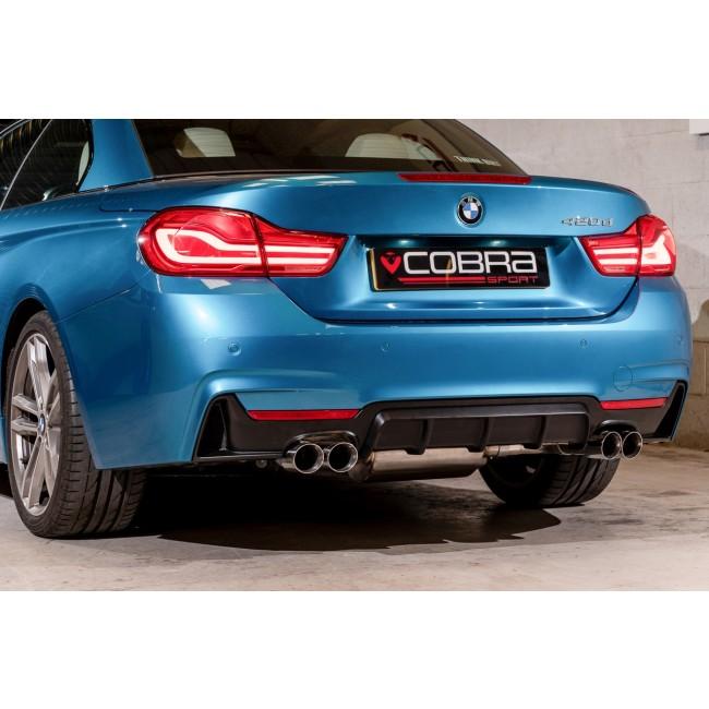 Cobra Sport BMW 420i (F32/F33/F36) (13-20) Quad Exit M4 Style Performance Exhaust Conversion - Wayside Performance 