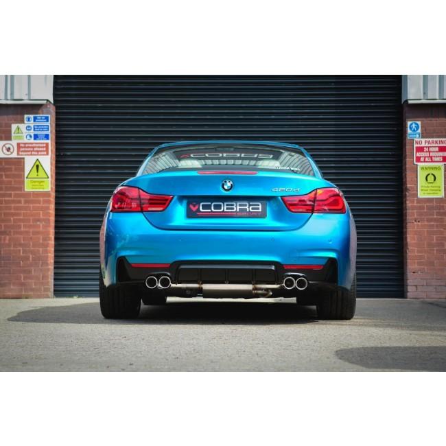 Cobra Sport BMW 420i (F32/F33/F36) (13-20) Quad Exit M4 Style Performance Exhaust Conversion - Wayside Performance 