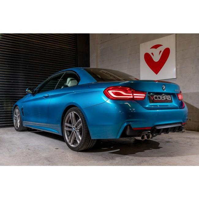 Cobra Sport BMW 425D (F32/F33/F36) Quad Exit M4 Style Performance Exhaust Conversion - Wayside Performance 