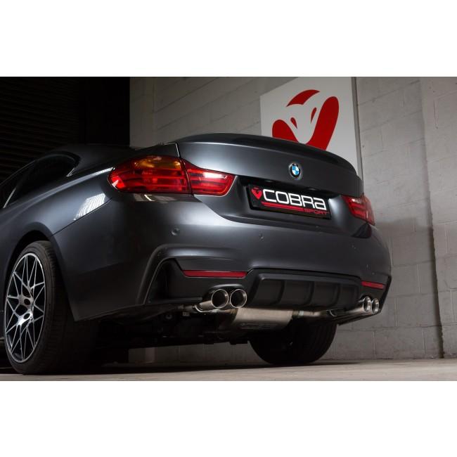 Cobra Sport BMW 435D (F32/F33/F36) Quad Exit M4 Style Performance Exhaust Conversion - Wayside Performance 