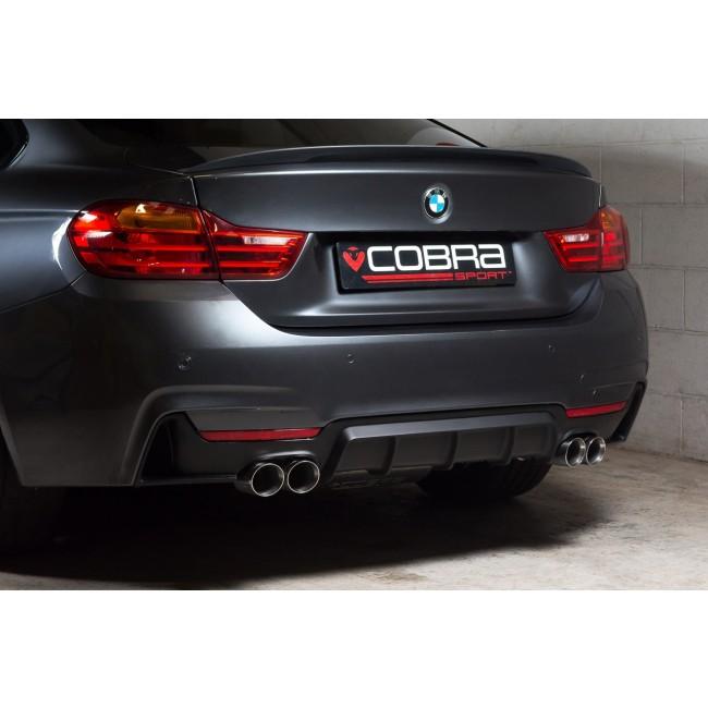 Cobra Sport BMW 430D (F32/F33/F36) (13-20) Quad Exit M4 Style Performance Exhaust - Wayside Performance 