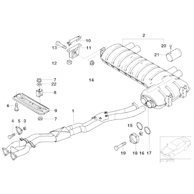 Cobra Sport BMW M3 (E46) Rear Performance Exhaust - Wayside Performance 