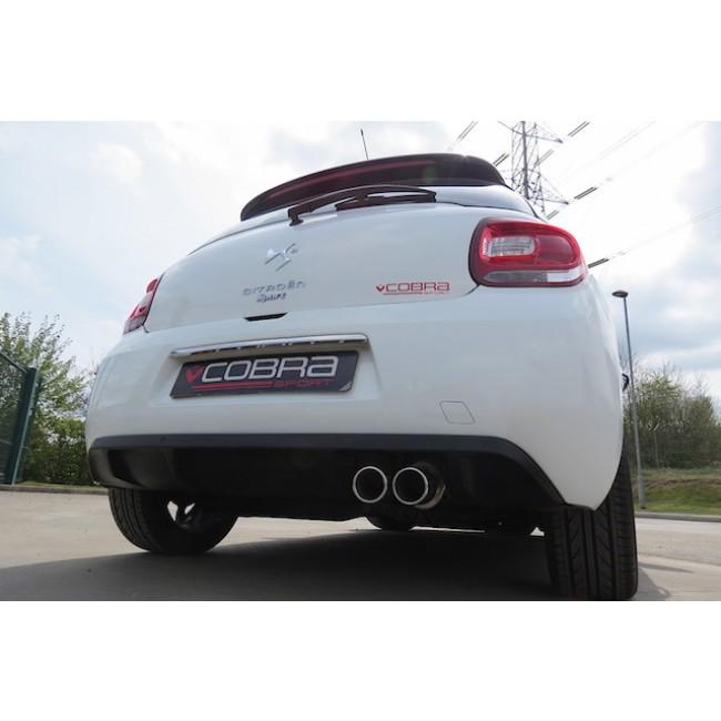 Cobra Sport Citroen DS3 1.6 THP Cat Back Performance Exhaust - Wayside Performance 