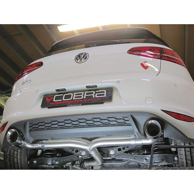 Cobra Sport VW Golf GTD (Mk7) 2.0 TDI (5G) (14-17) GTI Style Cat Back Performance Exhaust - Wayside Performance 