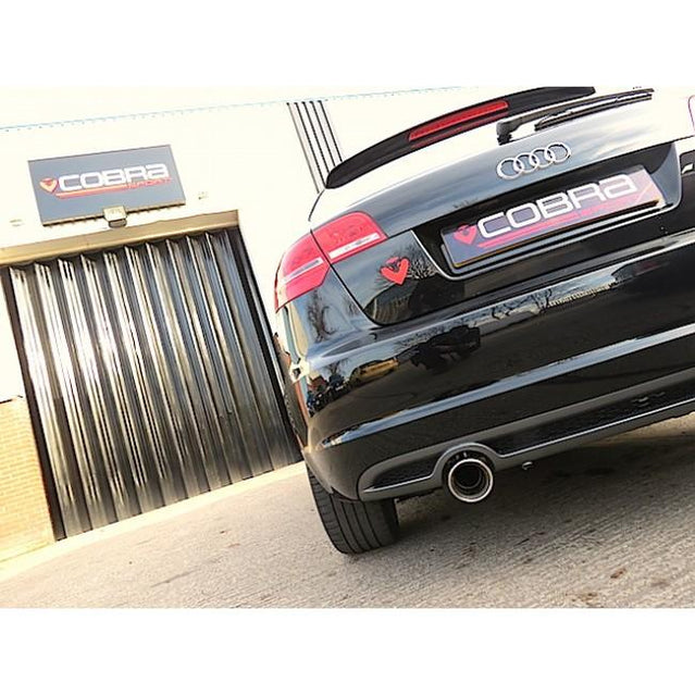 Cobra Sport Audi A3 (8P) 2.0 TDI 2WD (2008-12) (3 Door) Single Tip Cat Back Performance Exhaust - Wayside Performance 