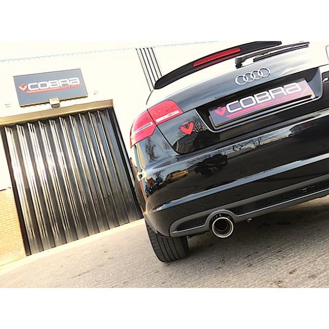 Cobra Sport Audi A3 (8P) 2.0 TDI 2WD (2008-12) (3 Door) Single Tip Cat Back Performance Exhaust - Wayside Performance 