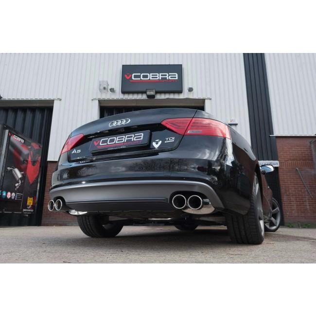 Cobra Sport Audi A5 2.0 TDI Coupe (S-Line) Dual Exit S5 Style Performance Exhaust Conversion - Wayside Performance 