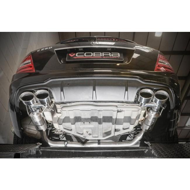 Cobra Sport Mercedes W204 C200/C220/C250 (Diesel) AMG Quad Performance Exhaust - Wayside Performance 