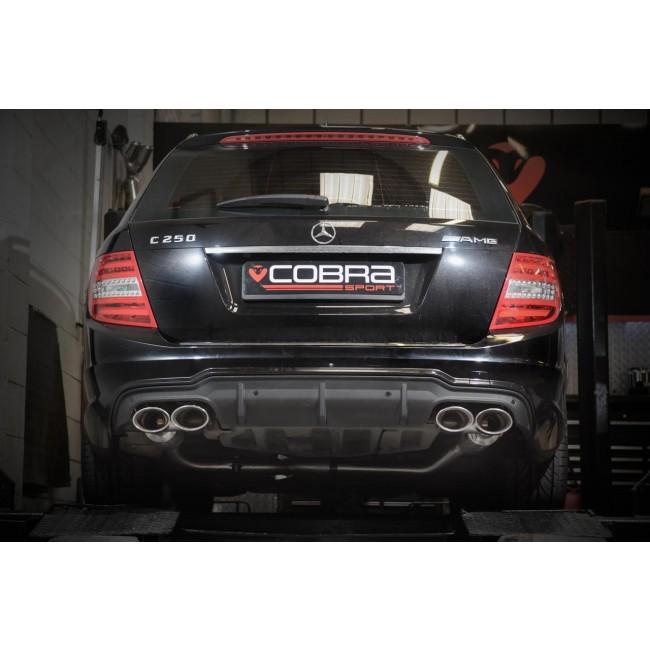 Cobra Sport Mercedes W204 C200/C220/C250 (Diesel) AMG Quad Performance Exhaust - Wayside Performance 