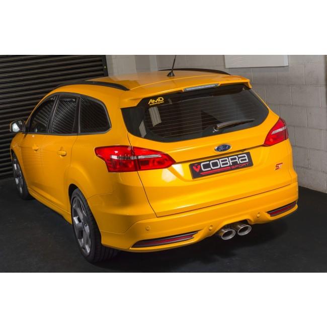 Cobra Sport Ford Focus ST Estate (Mk3) (Wagon) Venom Box Delete Race Cat Back Performance Exhaust - Wayside Performance 