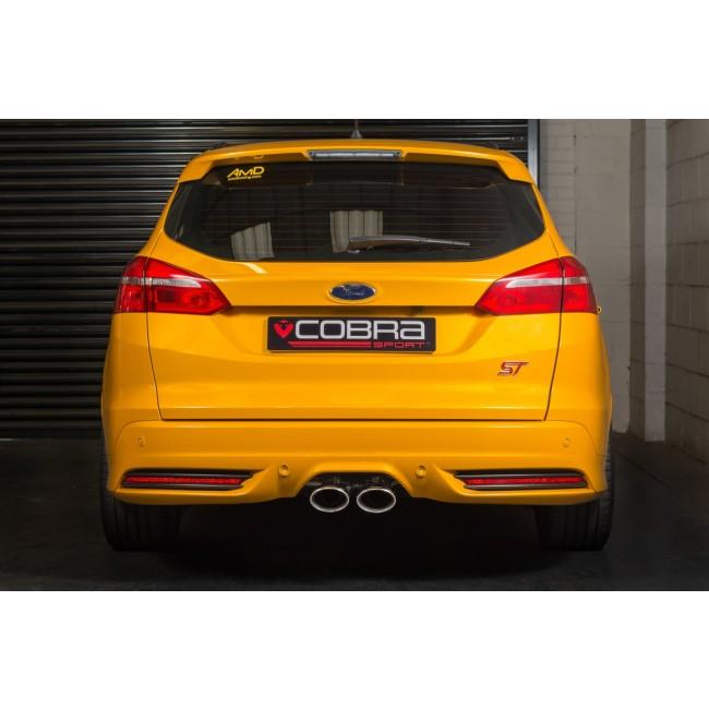 Cobra Sport Ford Focus ST Estate (Mk3) (Wagon) Venom Box Delete Race Cat Back Performance Exhaust - Wayside Performance 