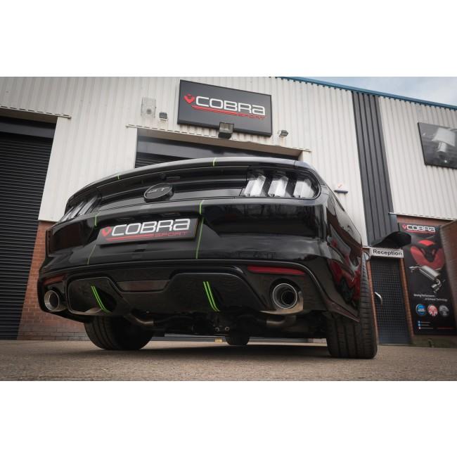 Cobra Sport Ford Mustang 5.0 V8 GT Fastback (2015-18) 2.5" Cat Back Performance Exhaust - Wayside Performance 