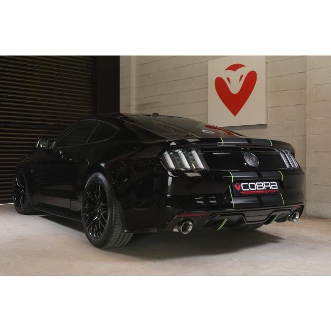 Cobra Sport Ford Mustang 2.3 EcoBoost Fastback (2015-18) 2.5" Venom Box Delete Axle Back Performance Exhaust - Wayside Performance 