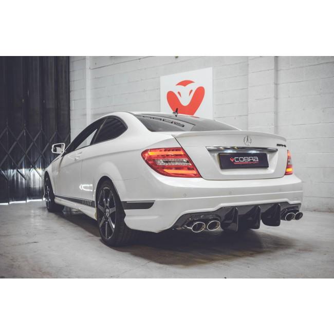 Cobra Sport Mercedes W204 C180 (1.6 Litre Turbo Petrol) AMG Quad Performance Exhaust - Wayside Performance 